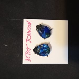 Blue pear shaped studs!
